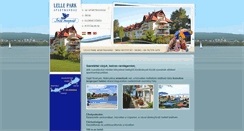 Desktop Screenshot of lellepark.hu