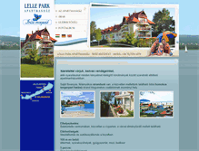 Tablet Screenshot of lellepark.hu